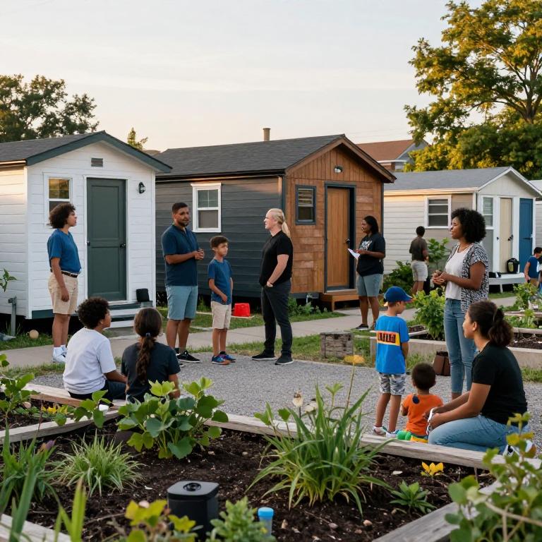 Detroit community in tiny home neighborhood